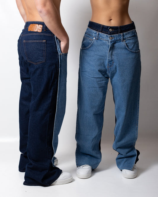 Jeans GCDS layered loose fit