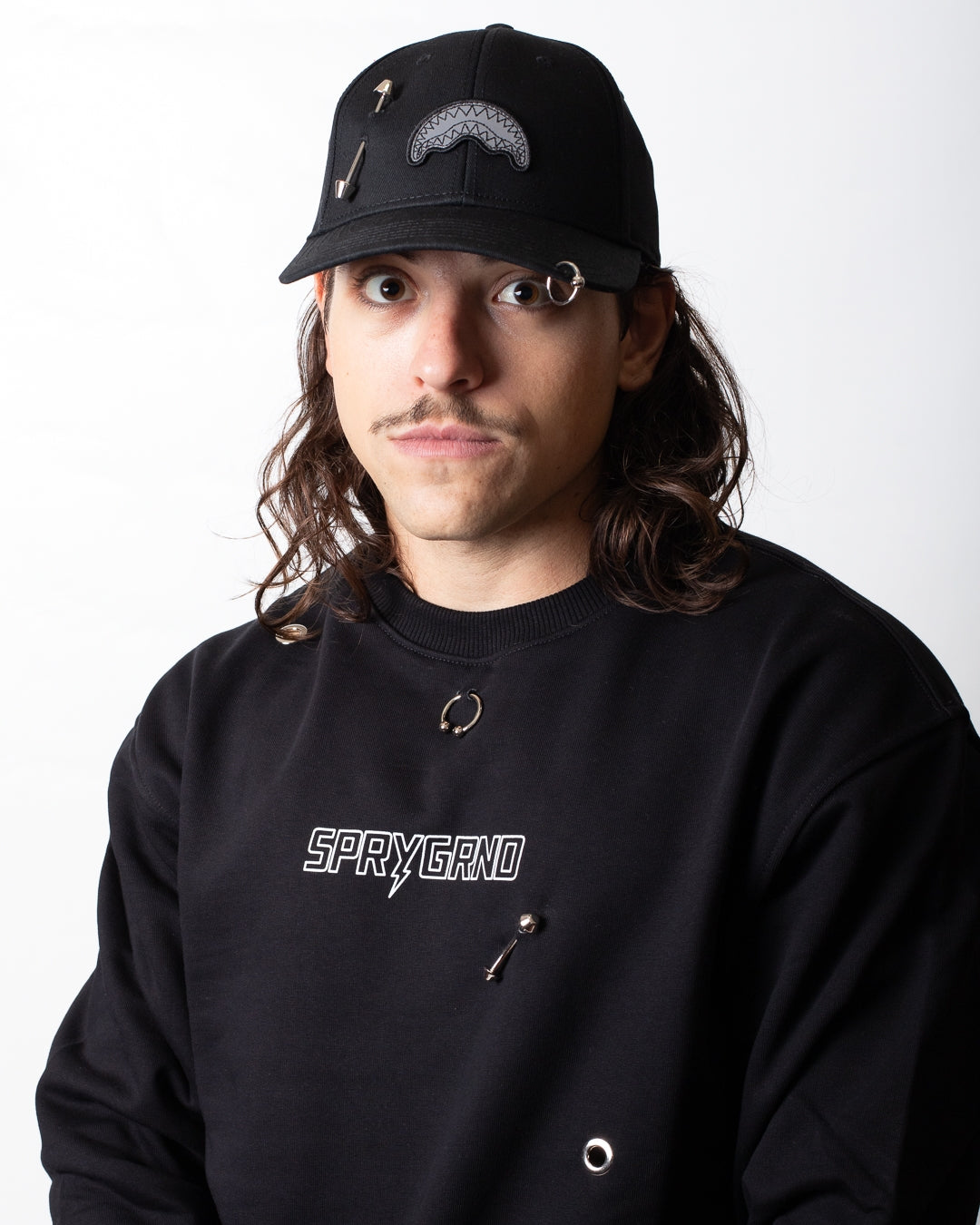 Felpa Sprayground girocollo "Piercing"