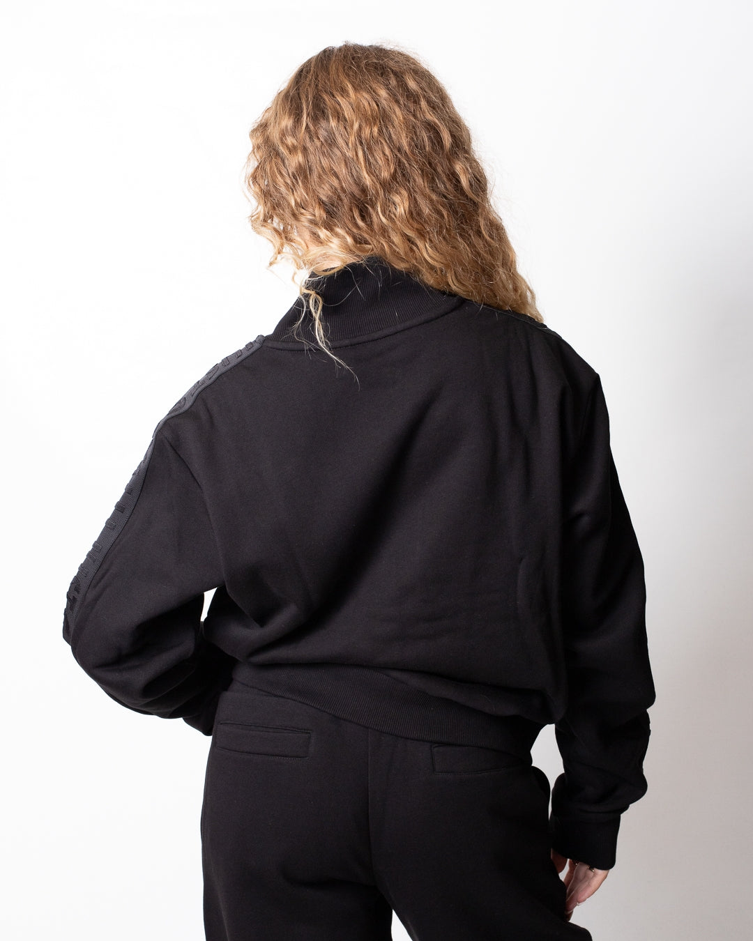 Felpa Just Cavalli fullzip con bande logate donna