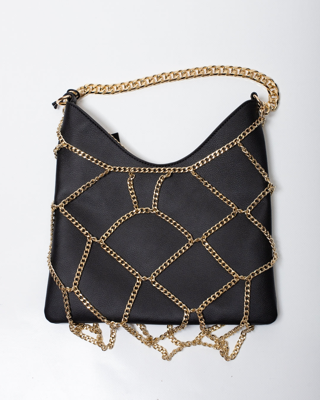 Borsa John Richmond in vera pelle con manico e catene donna