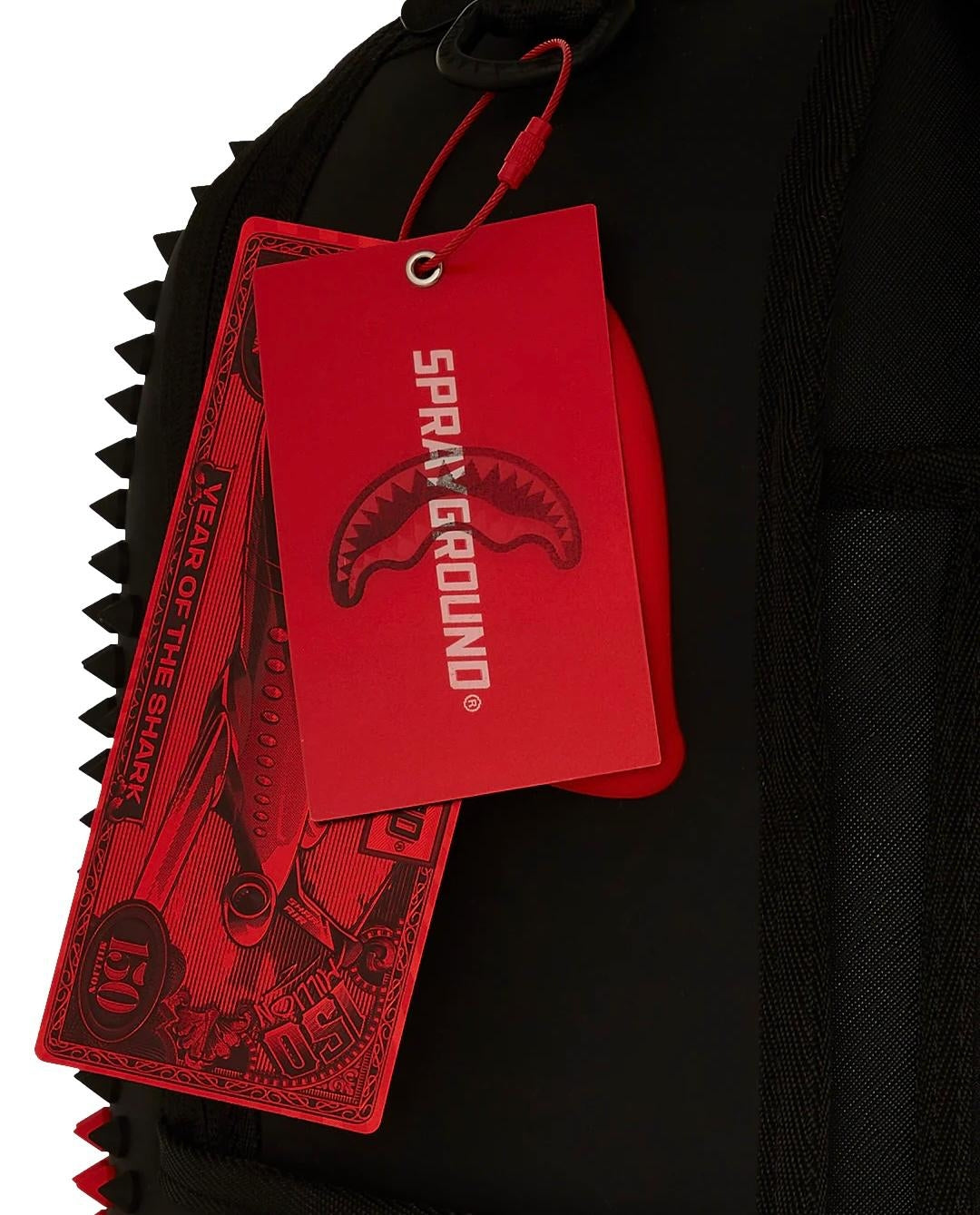 Zaino Sprayground nero Punk spike shark dlxv backpack