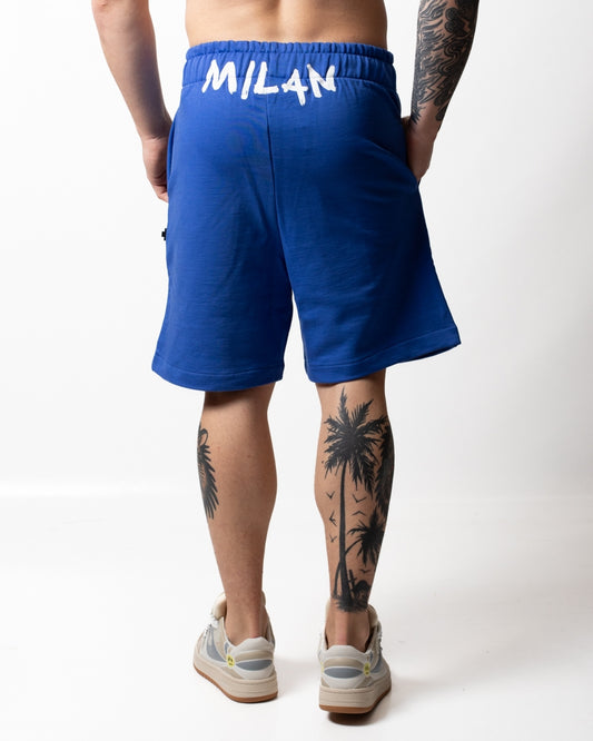 Bermuda Marcelo Burlon in felpa con logo "County" uomo