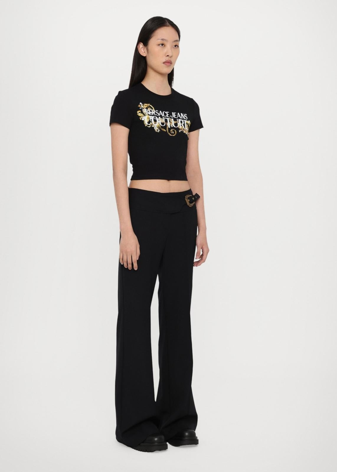 T-Shirt Versace Jeans Couture "Baroque strass" donna