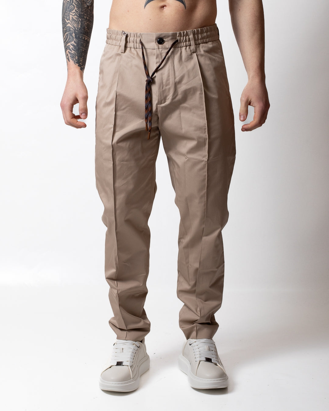 Pantalone Daniele Alessandrini in cotone con coulisse uomo