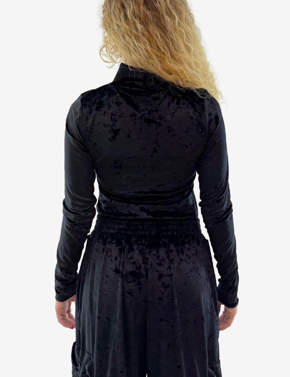 Body Disclaimer in ciniglia con logo in strass donna