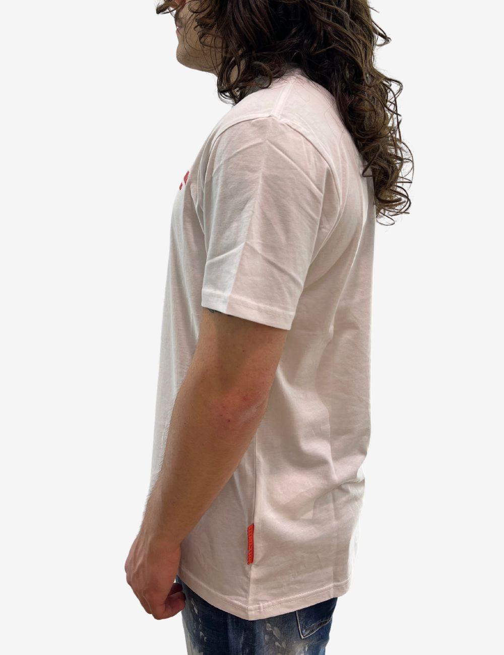 T-Shirt Just Cavalli con logo effetto camoscio uomo
