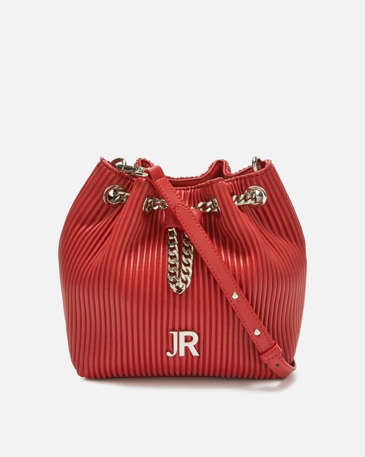 Borsa John Richmond bucket in plisse con tracolla donna