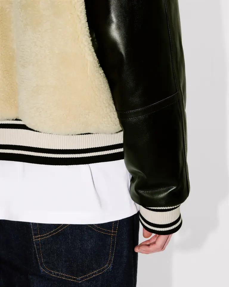 Giubbotto Kenzo Paris "Futura Sherling" in vera pelle