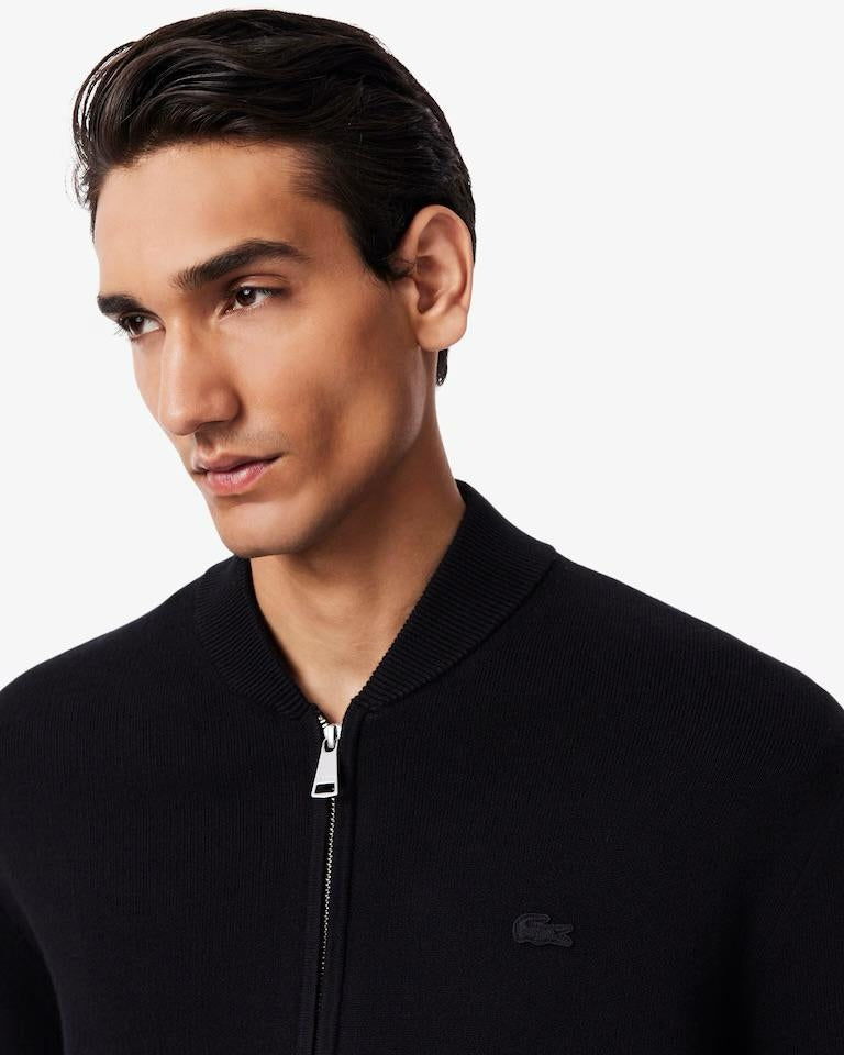 Maglia Lacoste fullzip in misto lana uomo