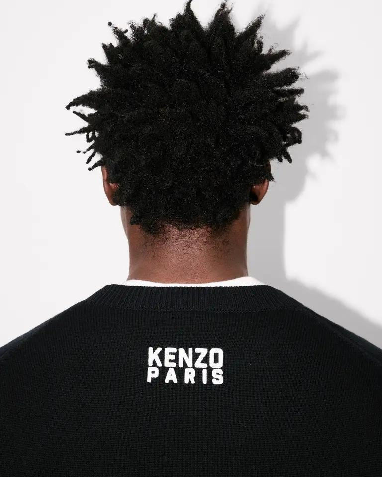 Maglia Kenzo Paris "Happy Tiger" in misto lana uomo