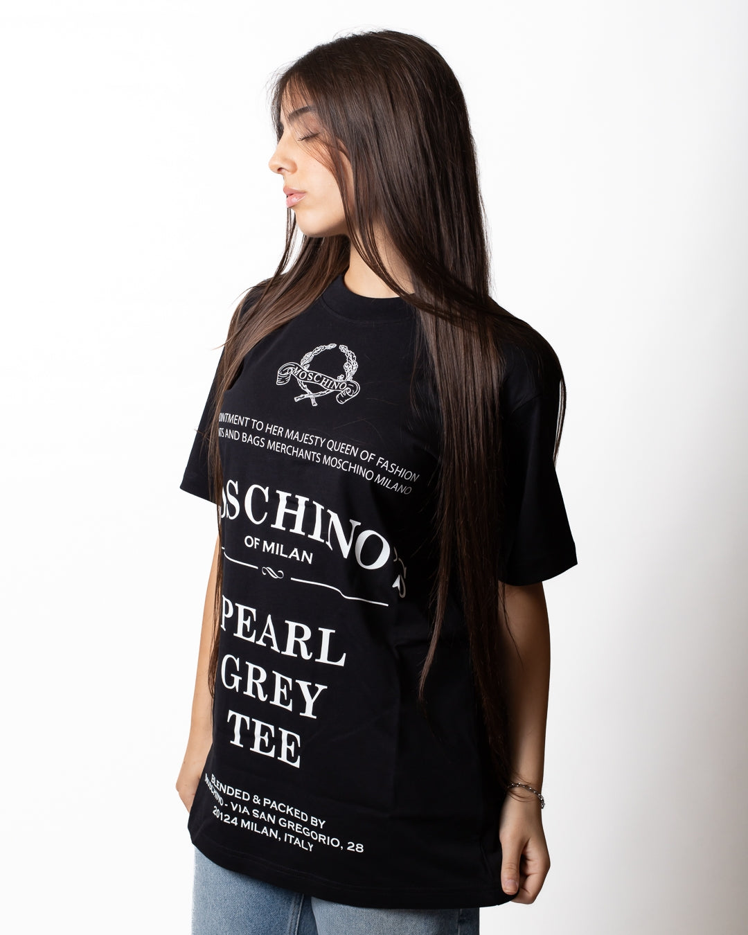 T-Shirt Moschino con stampe all-over