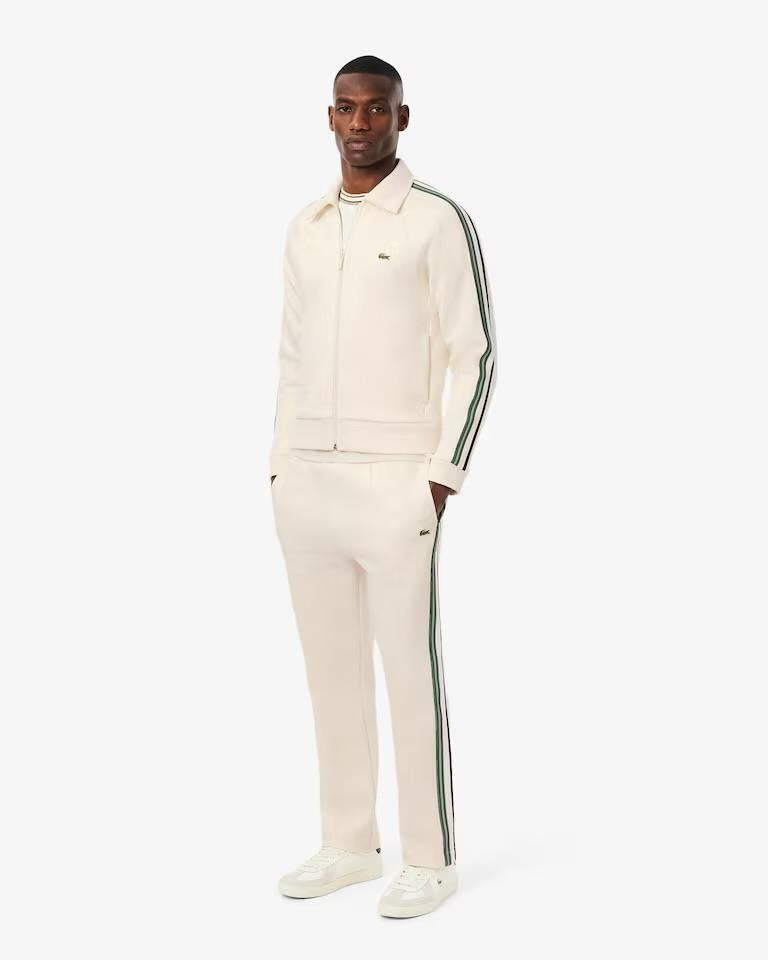 Pantalone Lacoste in felpa con bande multicolor uomo