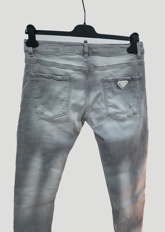 Jeans G2Firenze slim "Shining Grey" uomo