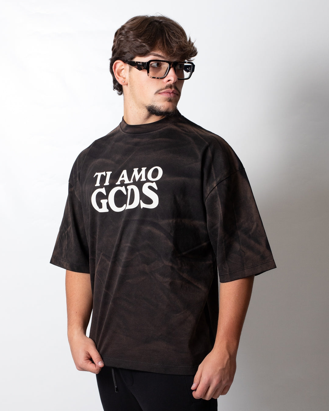 T-Shirt GCDS over fit "Rough Print"