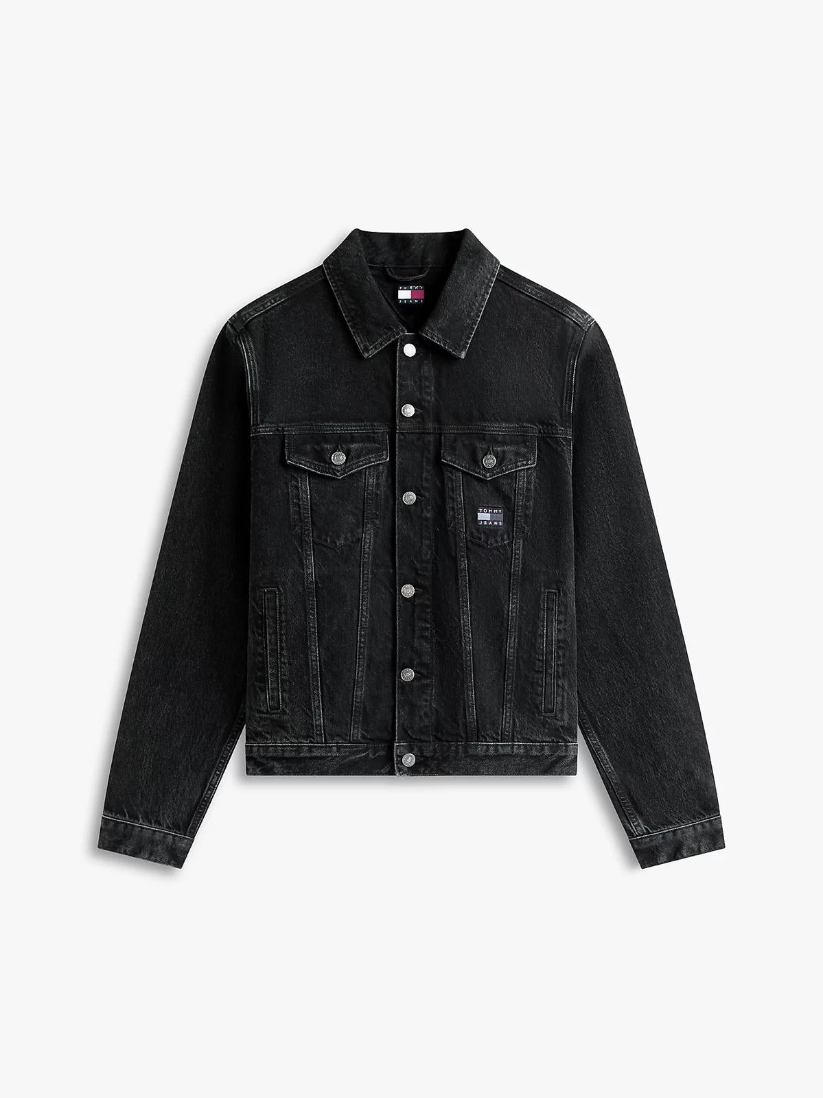 Giubbotto Tommy Jeans "Traker Flag" in jeans uomo