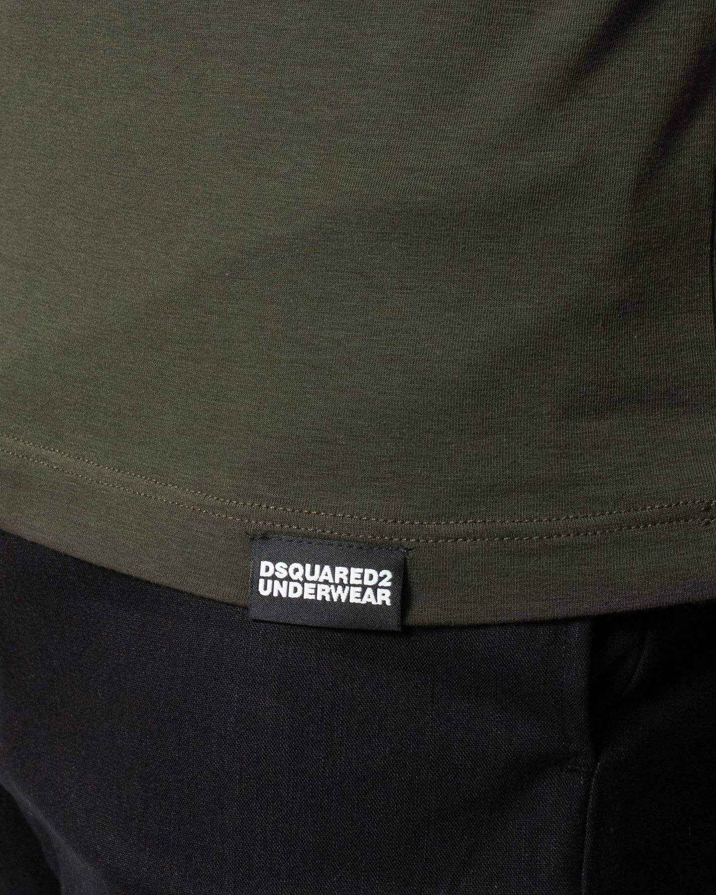 T-Shirt Dsquared2 con etichetta e fascia jacquard uomo