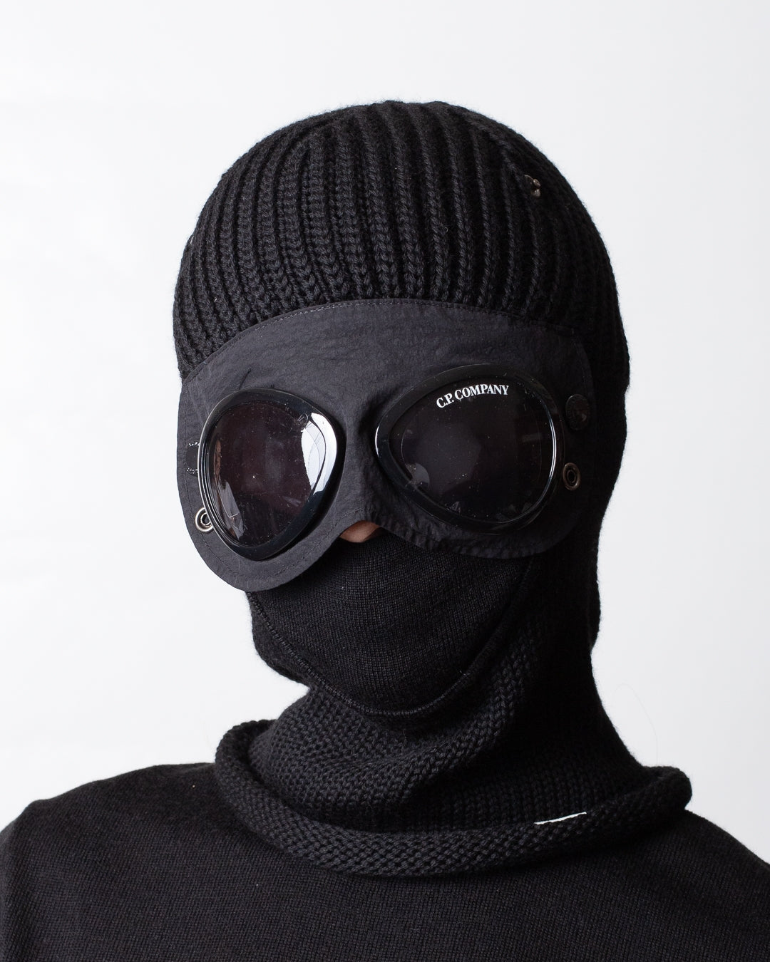 Balaclava C.P. Company in costina e in lana uomo