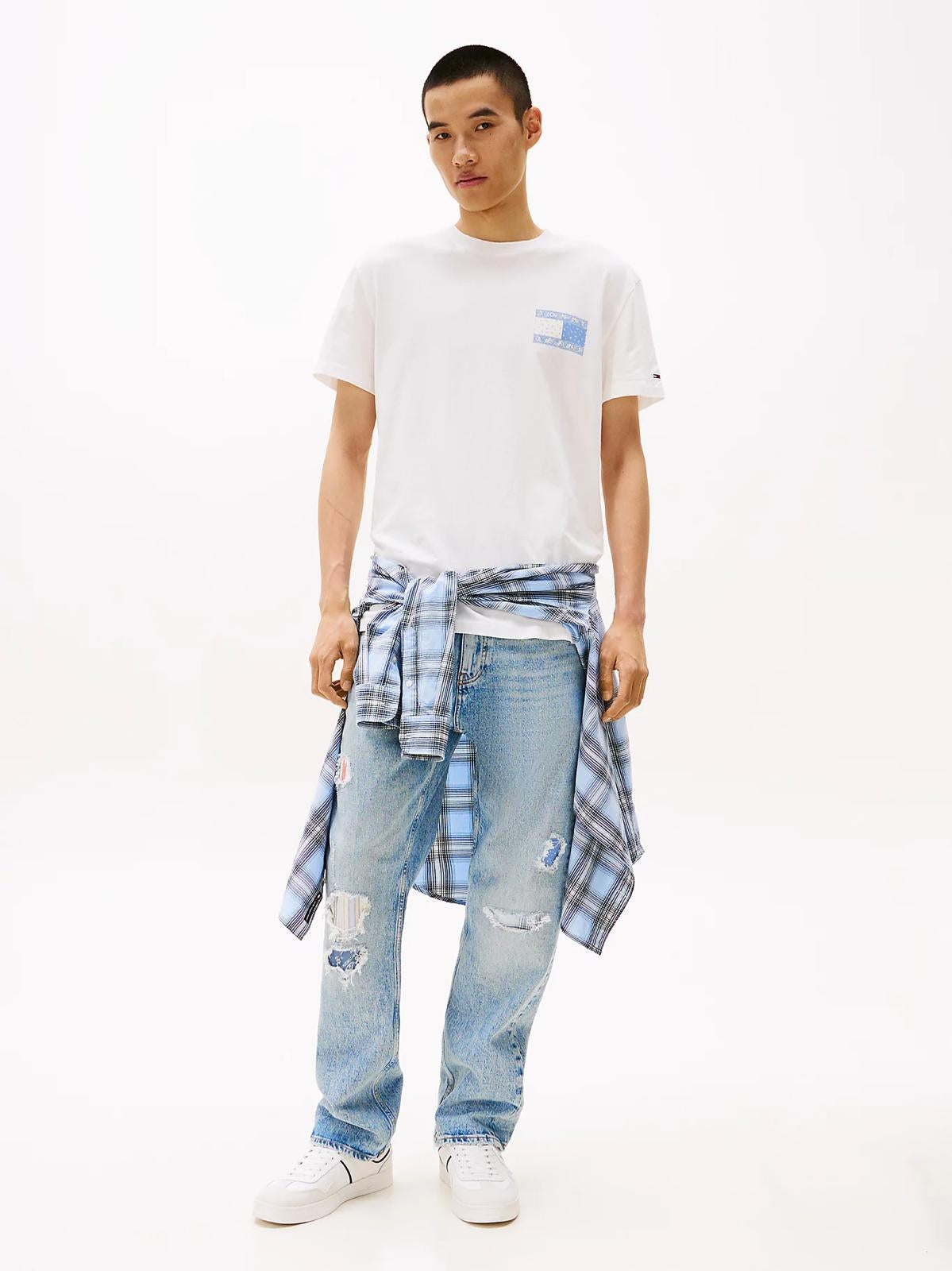 T-Shirt Tommy Jeans con stampe logate uomo