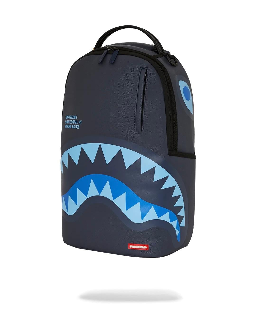 Zaino Sprayground blu Shark central midnight blue dlxsv backpack