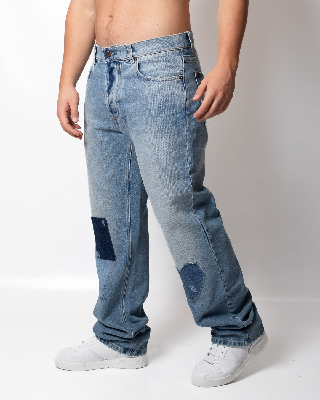 Jeans Moschino straight con patch