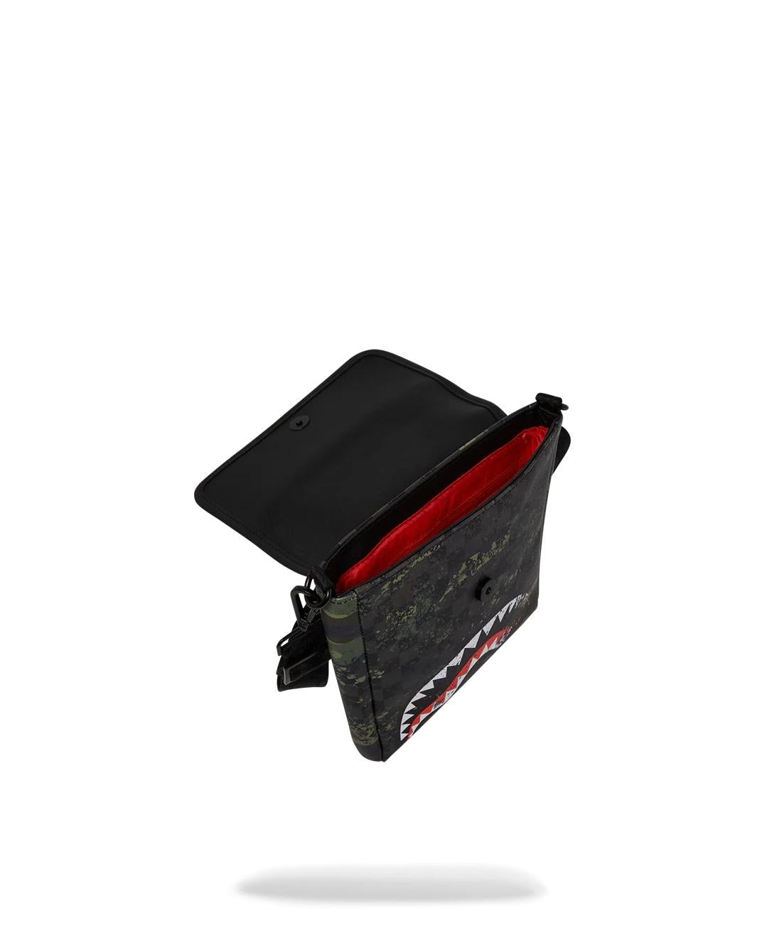 Tracolla Sprayground nero Camo splash messenger