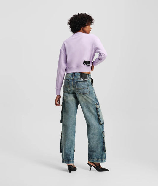 Jeans Karl Lagerfeld Jeans cargo cinque tasche donna