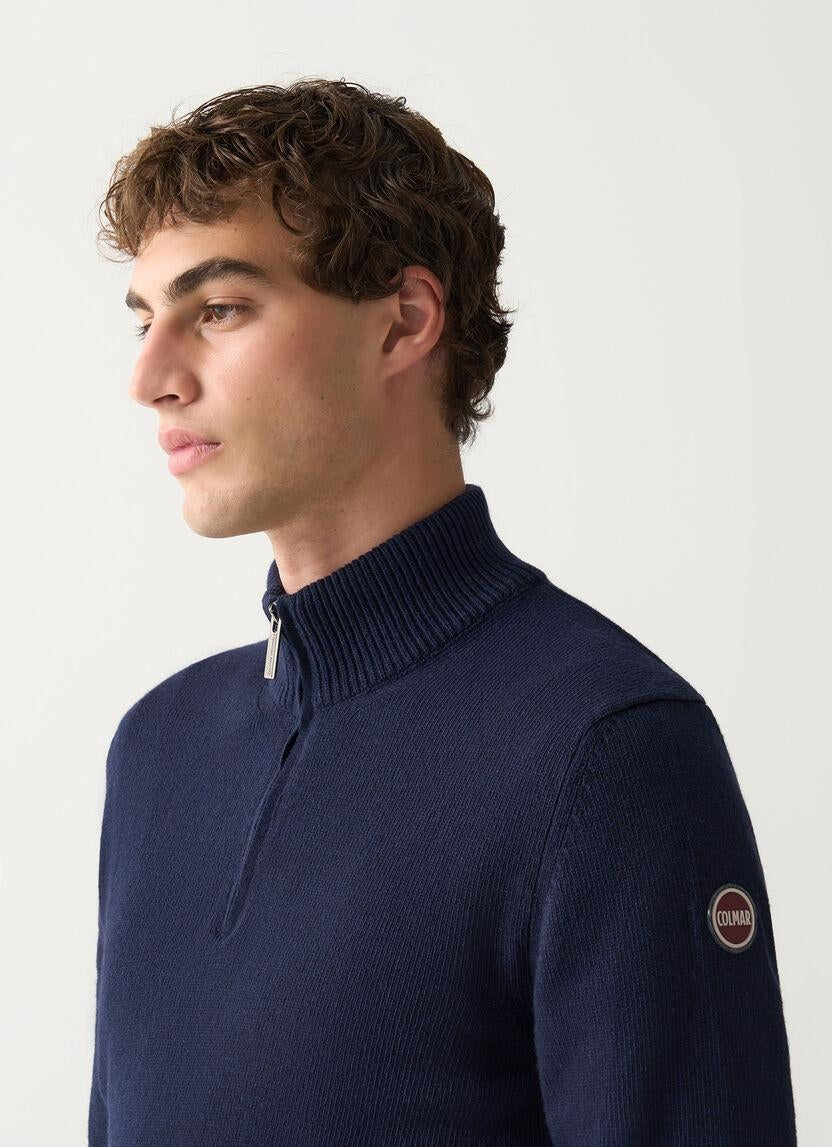Maglia Colmar mezza zip in misto lana uomo