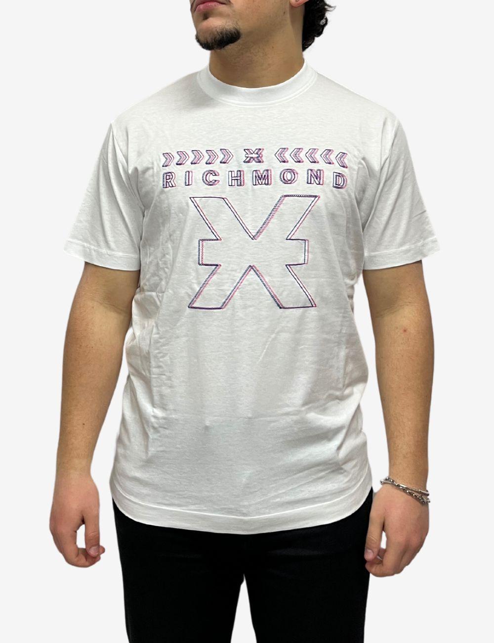 T-Shirt Richmond X con ricamo uomo