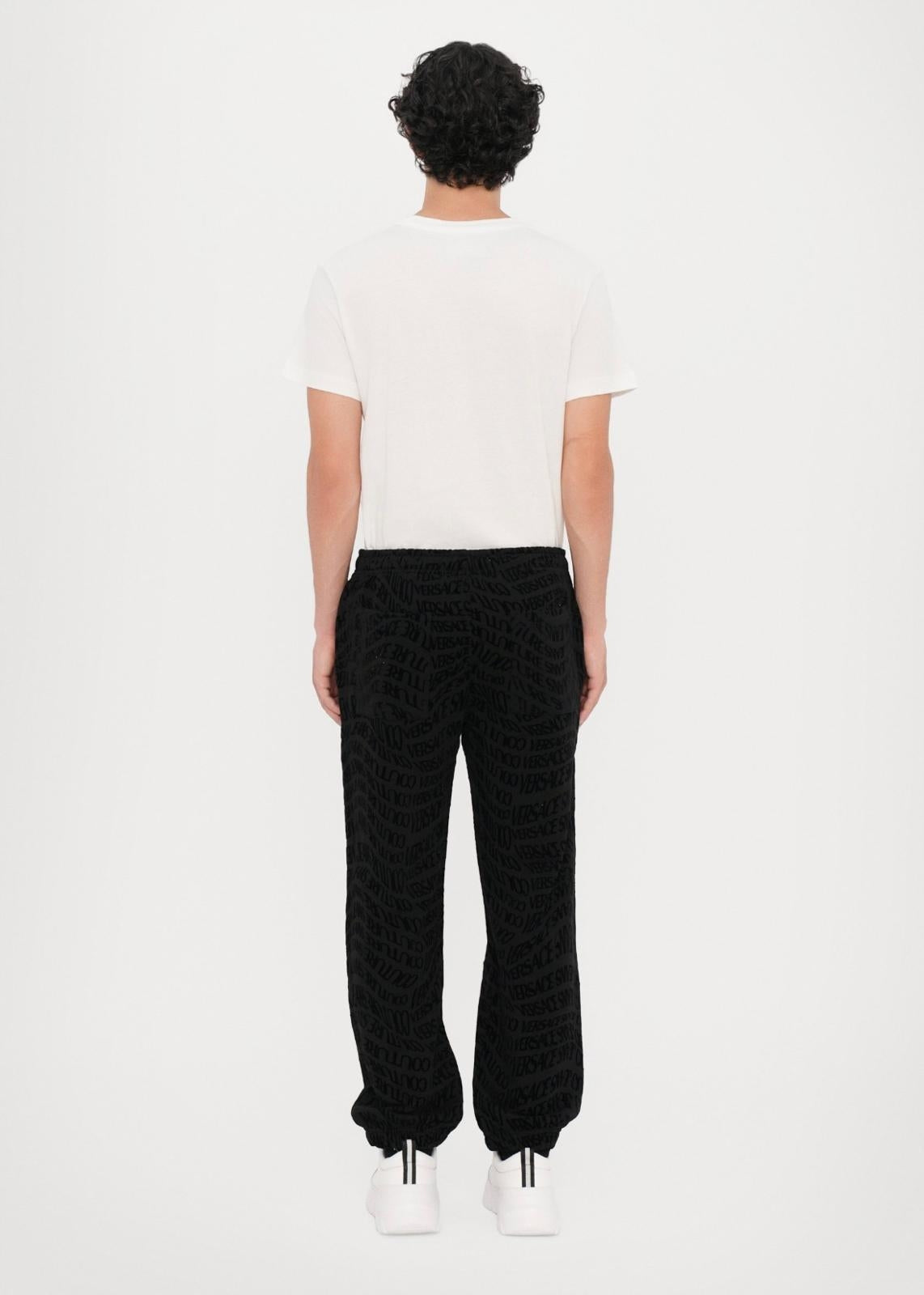 Pantalone Versace Jeans Couture in felpa "Logomania" uomo