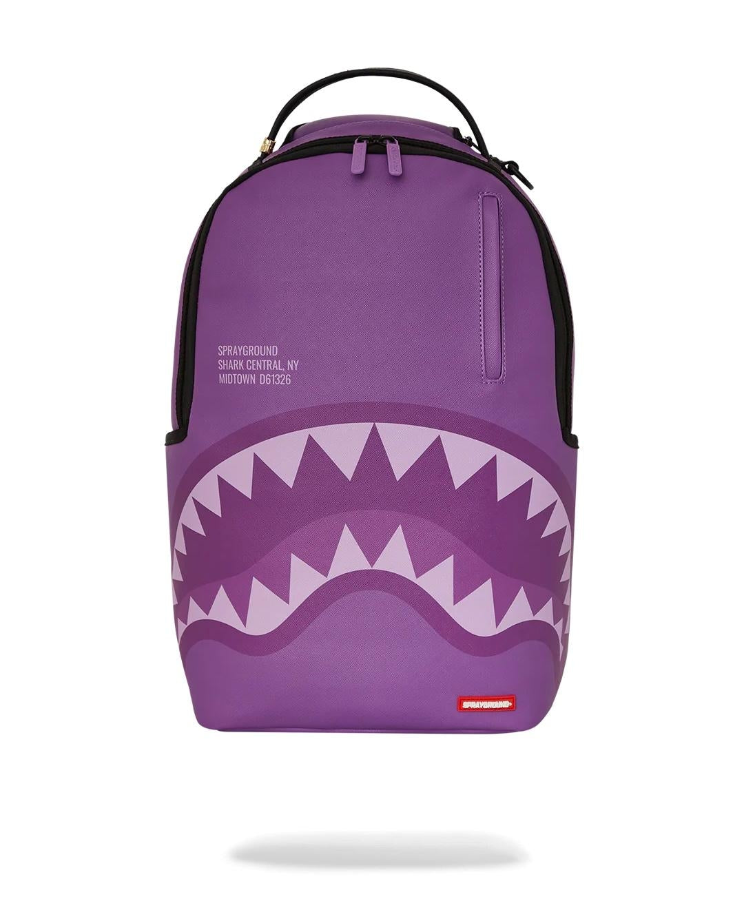 Zaino Sprayground viola Purple shark central dlxsv backpack