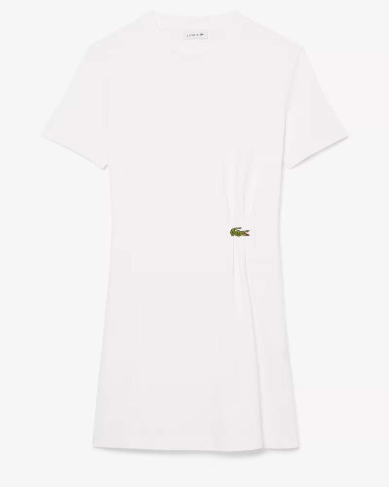 Abito Lacoste drappeggiato con logo donna