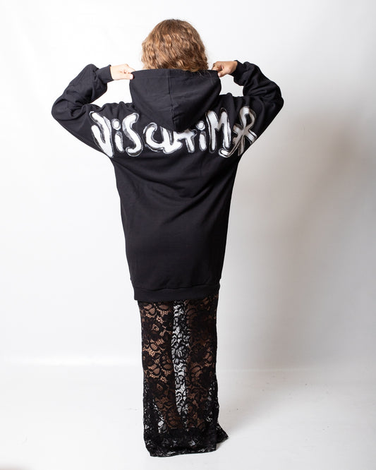 Abito Disclaimer in felpa con gonna in pizzo donna