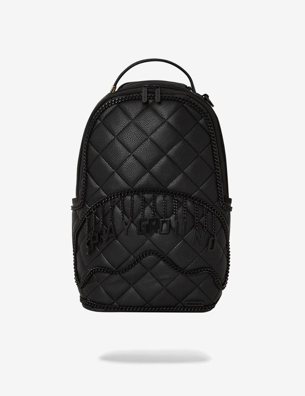 Zaino Sprayground nero quilt with 1 line stitch backpack