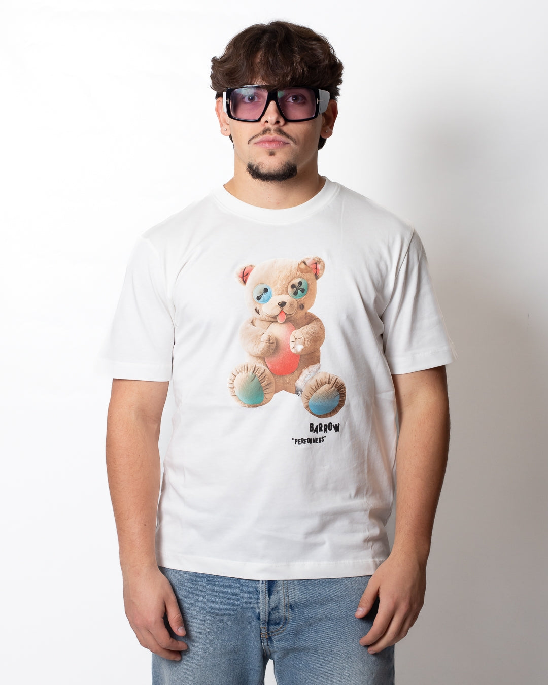 T-Shirt Barrow "Performers" con stampa Teddy