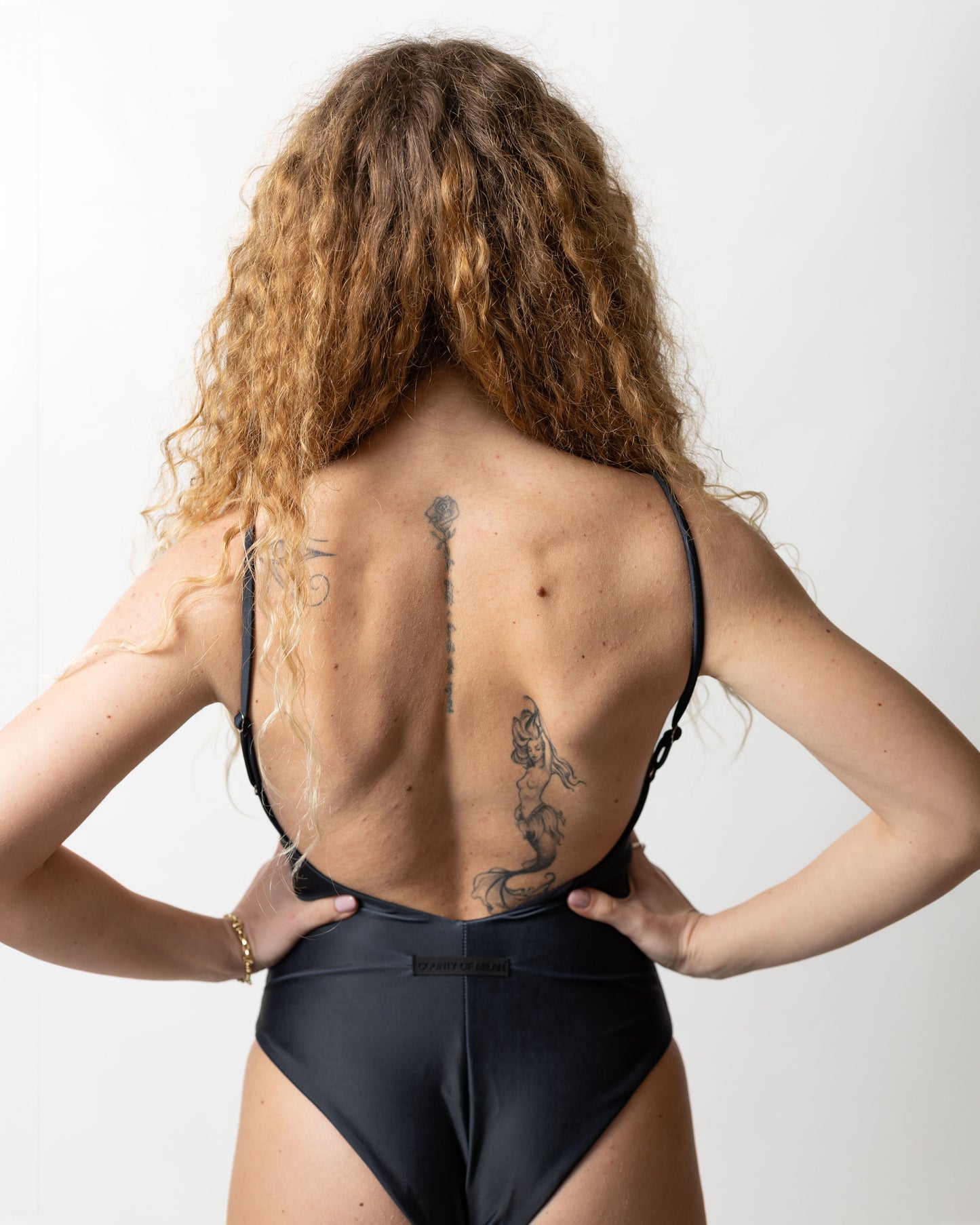 Costume Marcelo Burlon intero "Icon Wings" con strass donna
