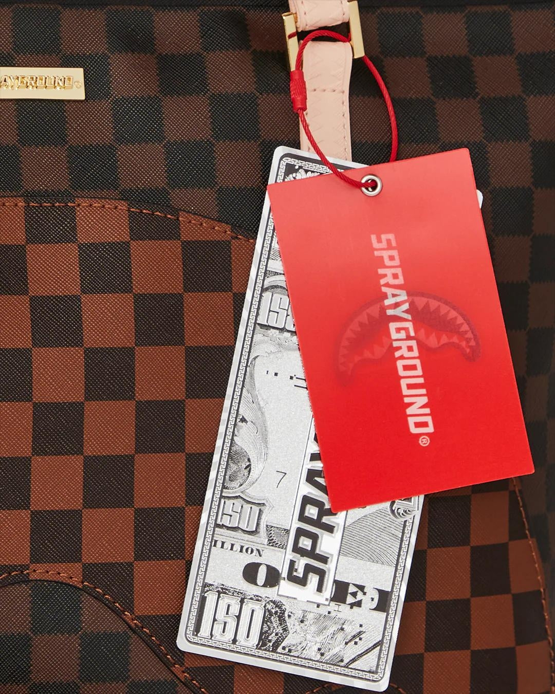 Borsa Sprayground marrone boujee strap tote
