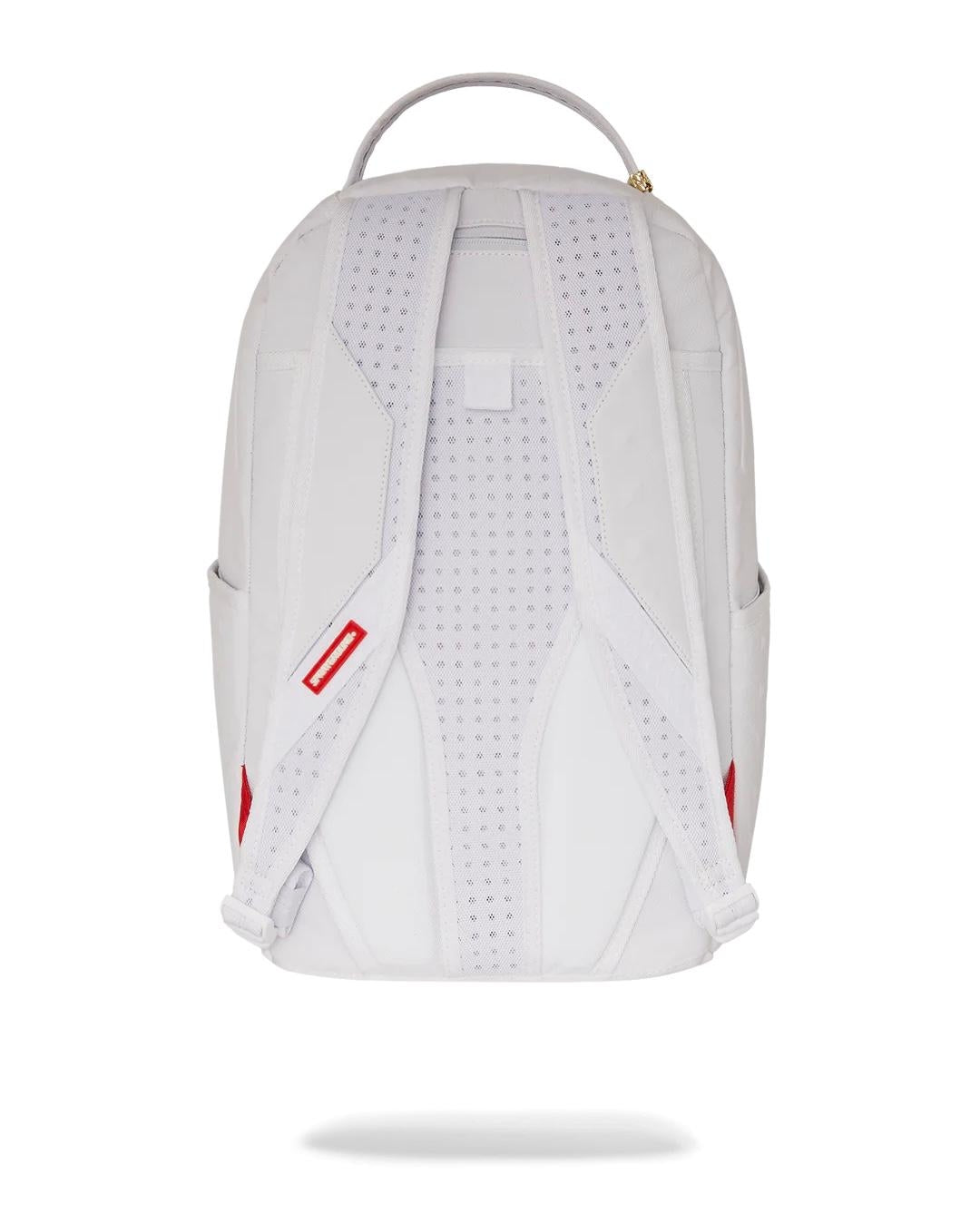 Zaino Sprayground bianco White pyramid dlx backpack