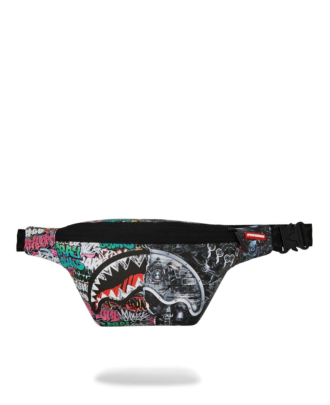 Marsupio Sprayground nero split cybershark savvy crossbody