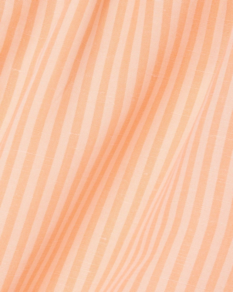 Bermuda Lacoste a strisce in misto lino donna
