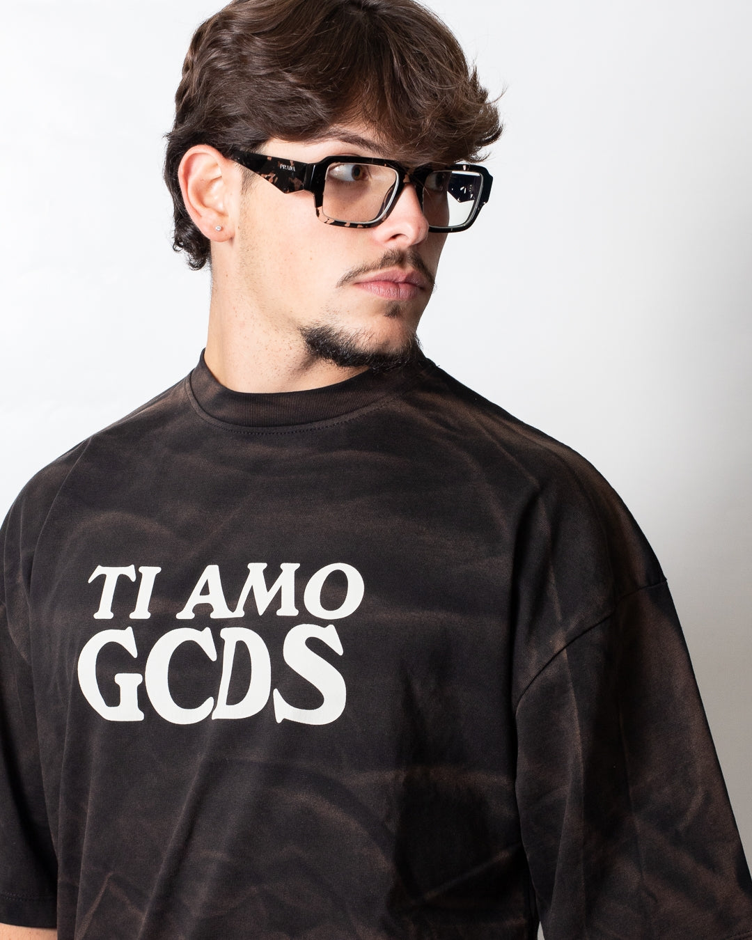 T-Shirt GCDS over fit "Rough Print"