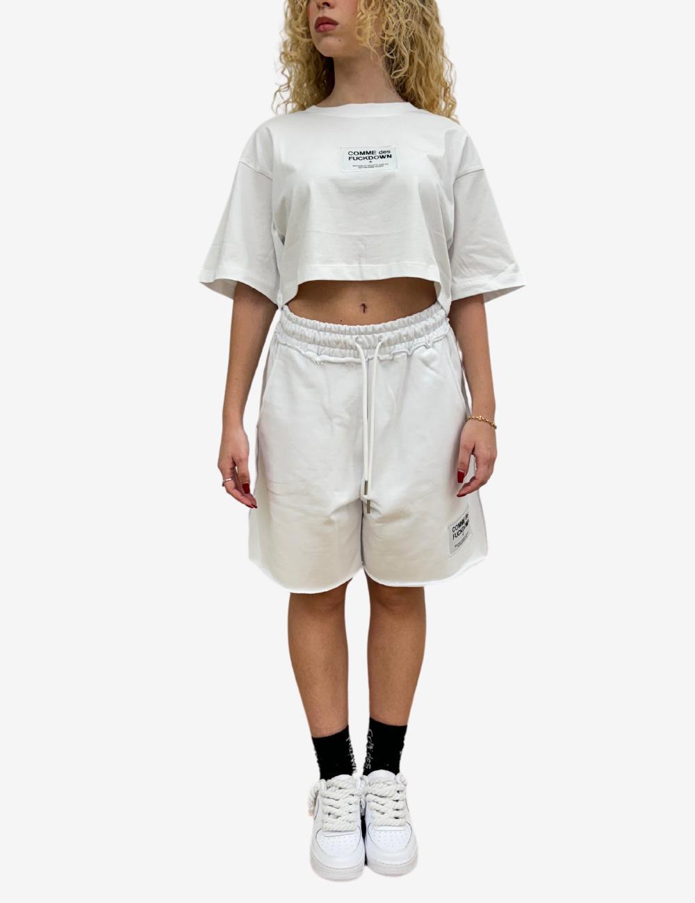 Bermuda Comme Des Fuckdown con etichetta logata donna