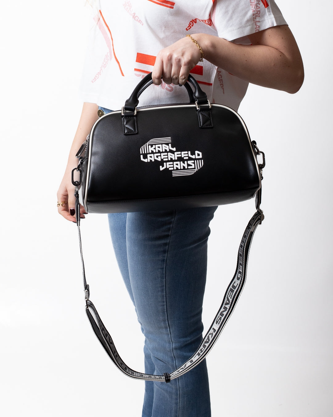 Borsa Karl Lagerfeld Jeans in ecopelle con manico donna