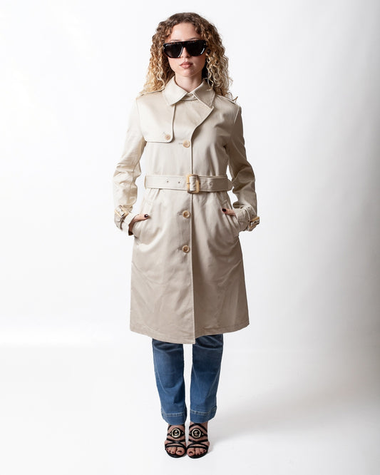 Trench Add monopetto in cotone donna