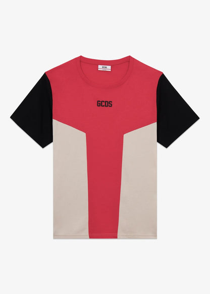 T-Shirt GCDS Essentials "Color Block" uomo