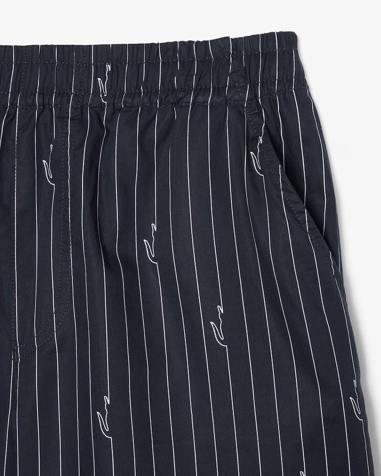 Bermuda Lacoste stampa pinstripe uomo