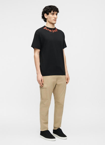 T-Shirt Palm Angels "Neck Logo Regular" uomo