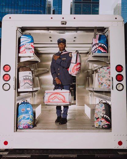 Zaino Sprayground bianco USPS SPRAYGROUND SPECIAL DELIVERY BACKPACK