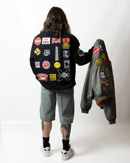 Felpa Richmond X con patch logate uomo