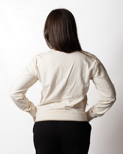 Felpa Calvin Klein fullzip a collo alto donna