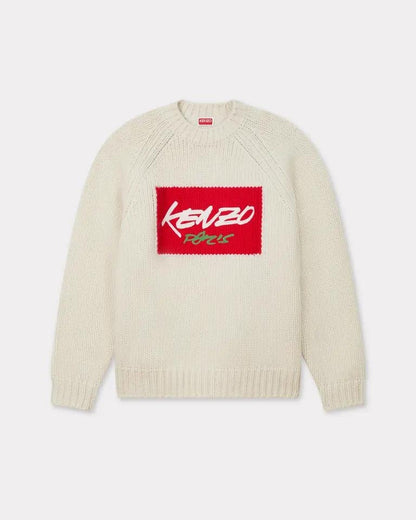 Maglia Kenzo Paris in lana girocollo ricamata uomo
